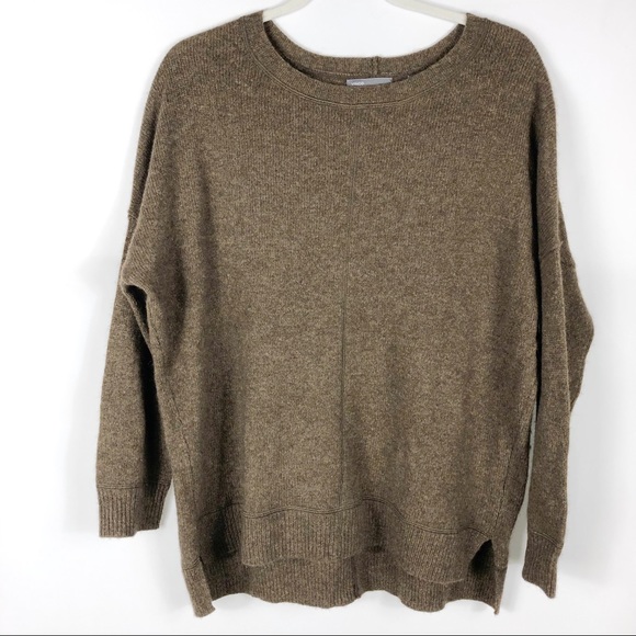 VINCE Brown Sweater Yak Hair & Wool Long Sleeve - Picture 4 of 10